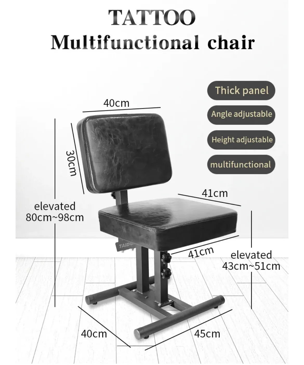 MULTIFUNCTIONAL CHAIR WITH ARMREST- No Wheels