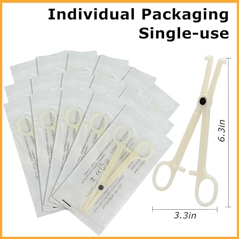 Disposable Piercing Forceps 25pcs