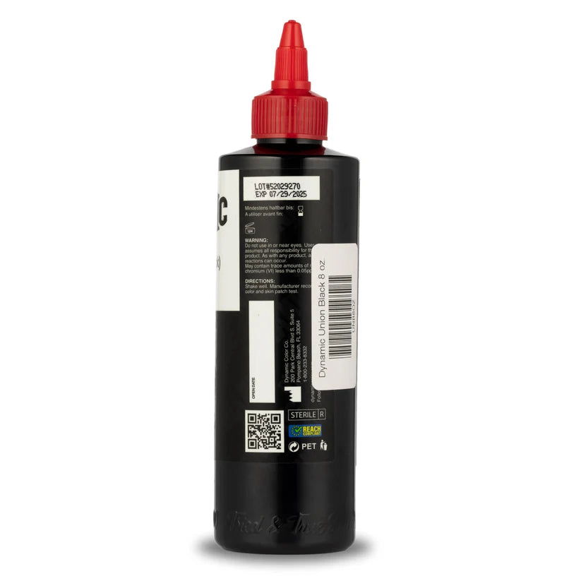 Dynamic Union Black Tattoo Ink — 8oz Bottle