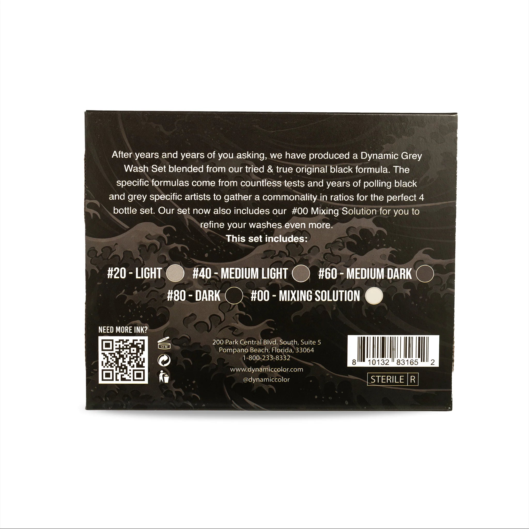 Dynamic Greywash Tattoo Ink 1 oz. Set