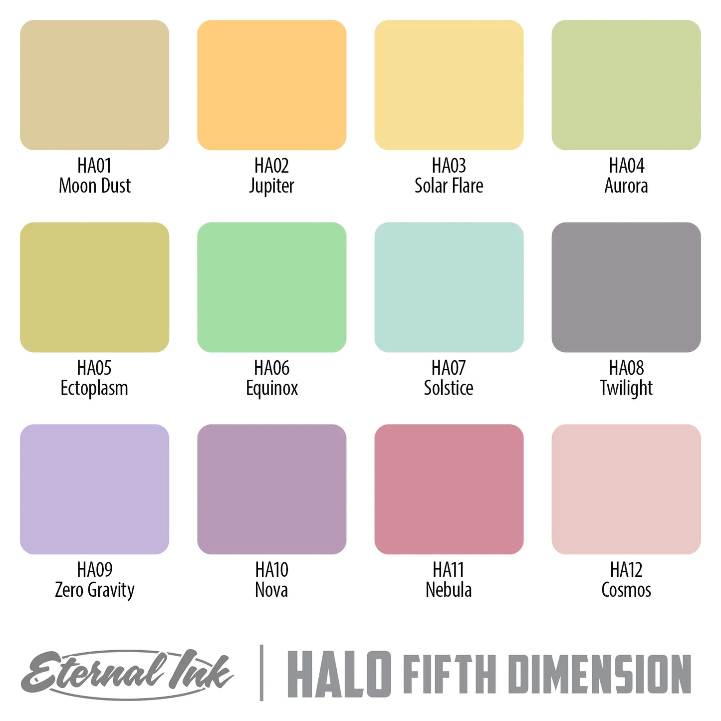 Eternal Tattoo Ink - Halo Fifth Dimension Set