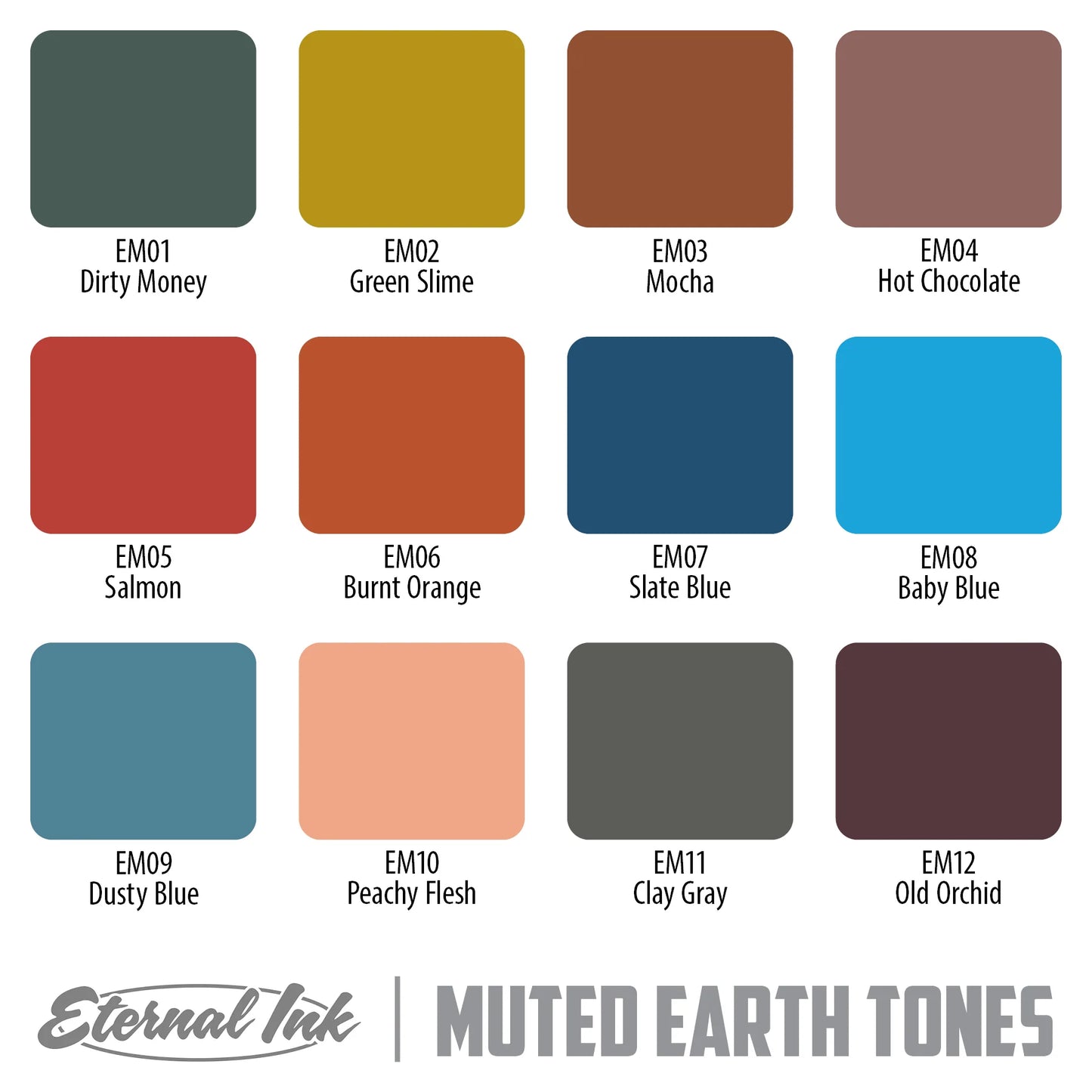 Eternal Ink - Muted Earth Tones Set