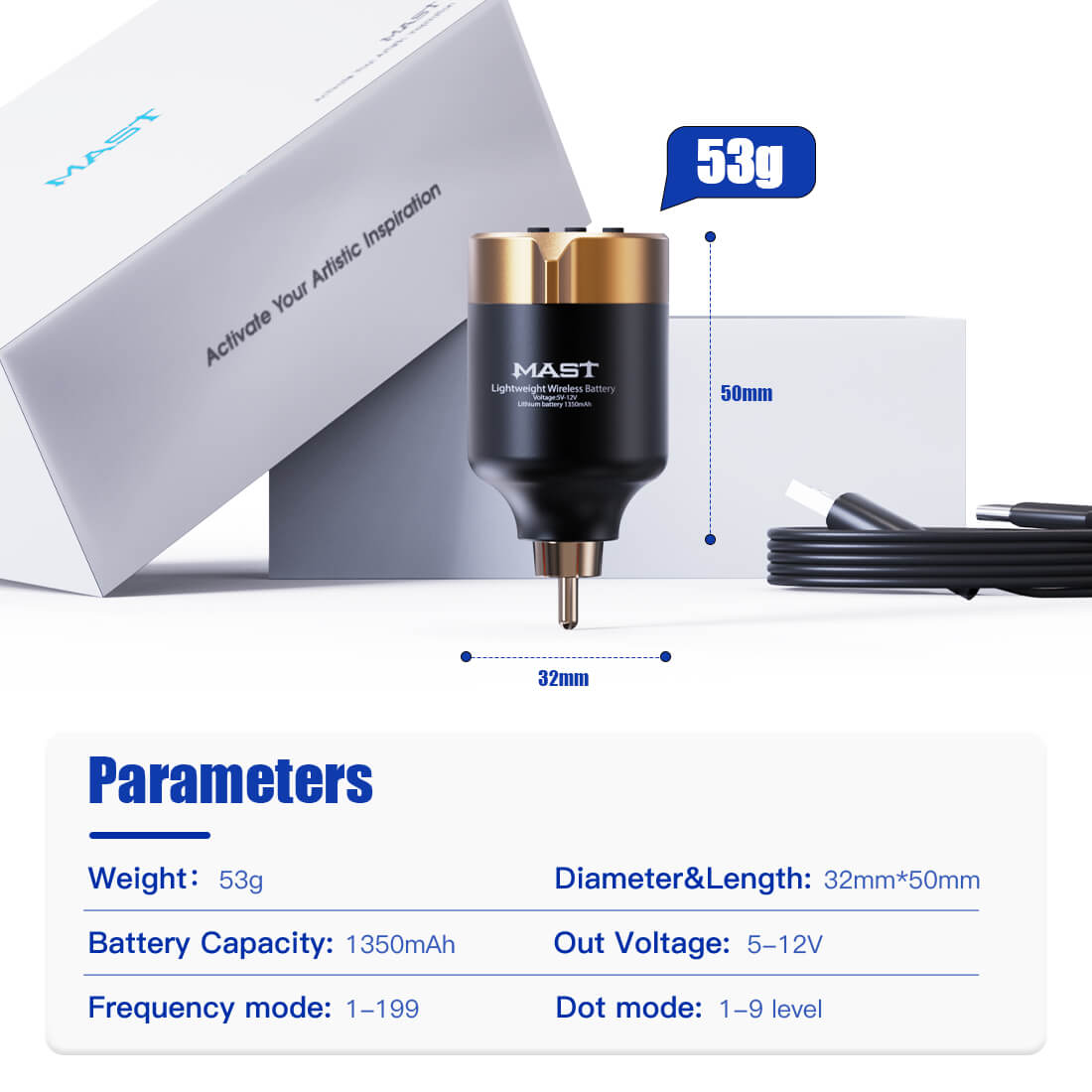 Dragonhawk Mast T1 Wireless Power Supply