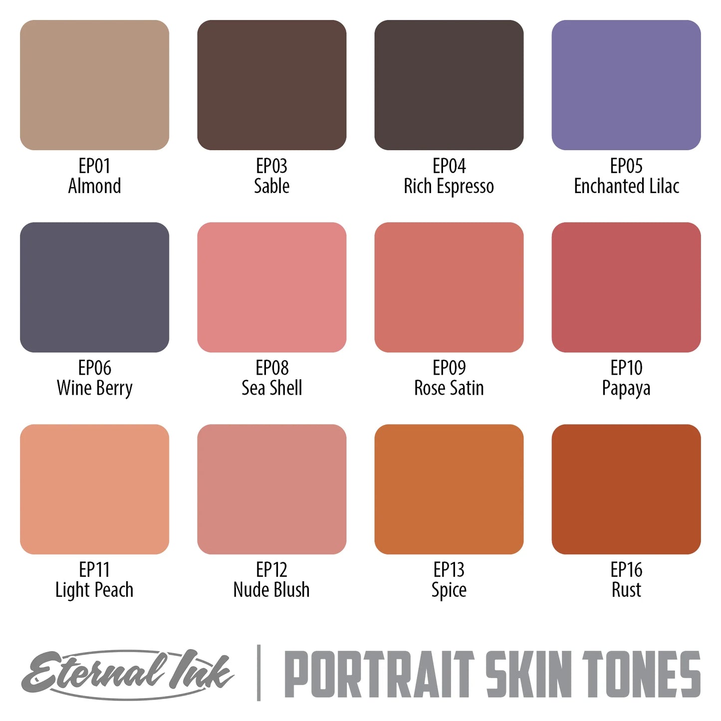 Eternal Ink- Ron Russo Portrait Skin Tones Set