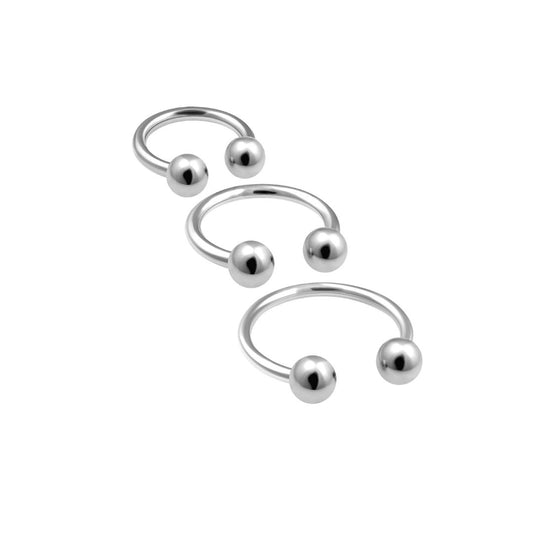 Basic Piercing Jewelry Circular Barbells 16g