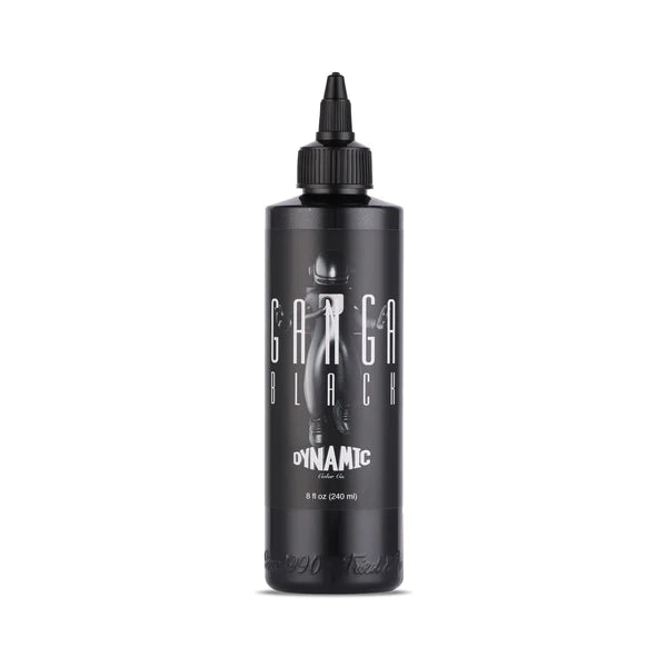 Dynamic Ganga Black Tattoo Ink - 8 oz. Bottle