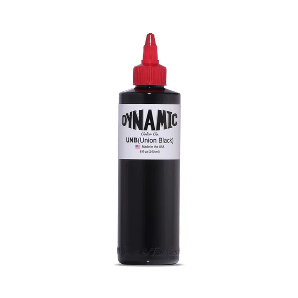 Dynamic Union Black Tattoo Ink — 8oz Bottle