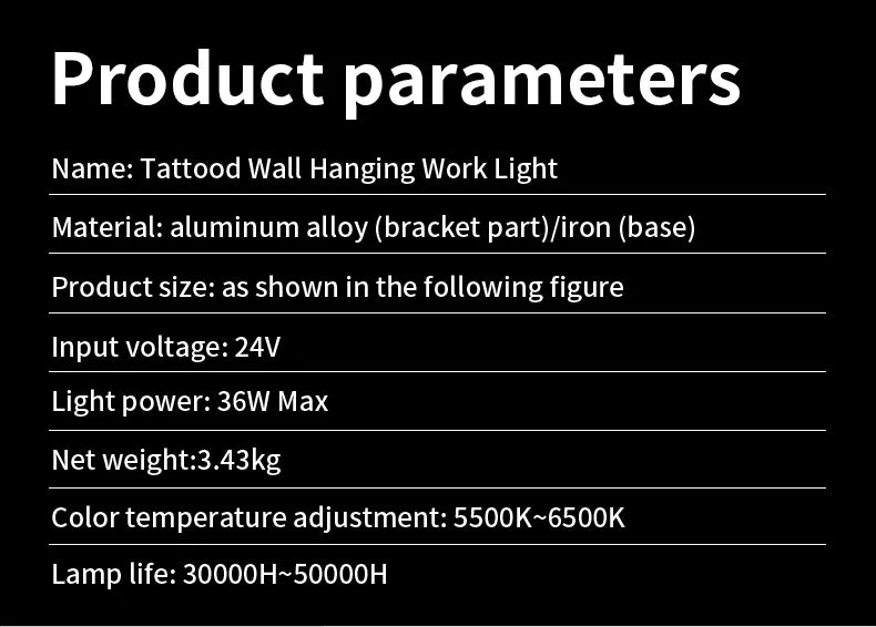 Adjustable LED-Wall Mount with Tablet Holder