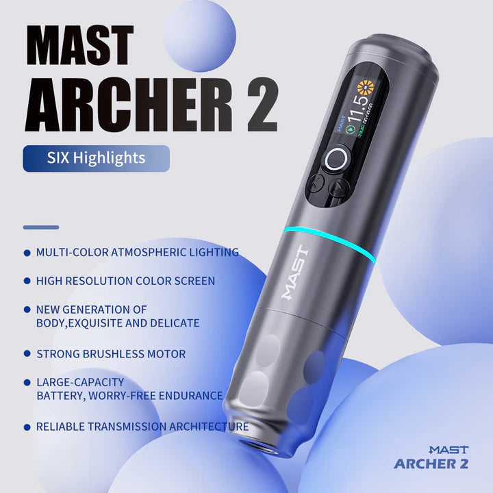 MAST Archer 2 Wireless Tattoo Pen Machine