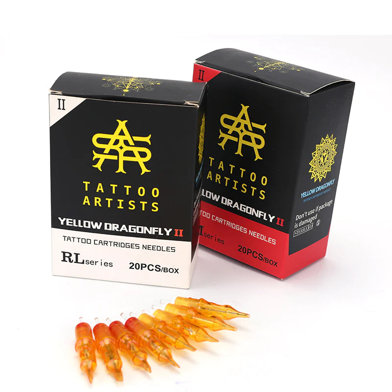 Yellow Dragonfly Cartridges Round Liners – New Orleans Tattoo Supplies