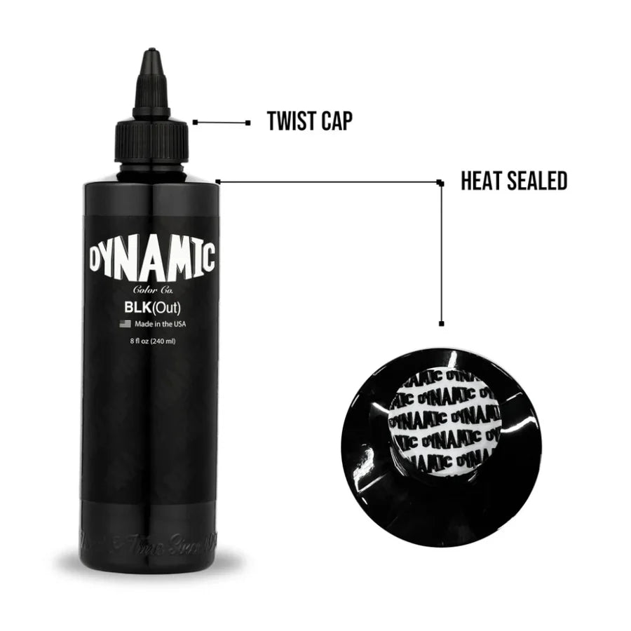 BLKout — Dynamic Tattoo Ink — 8oz Bottle