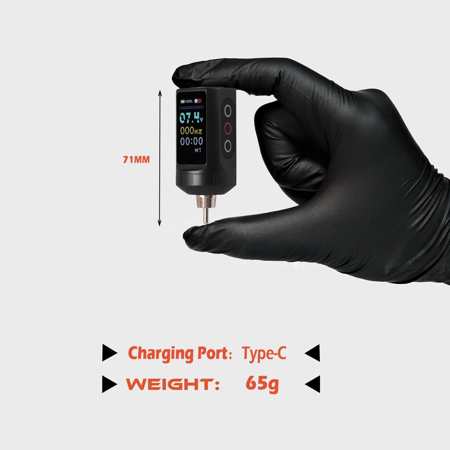 Wireless Power Supply with Color LED Digital Display