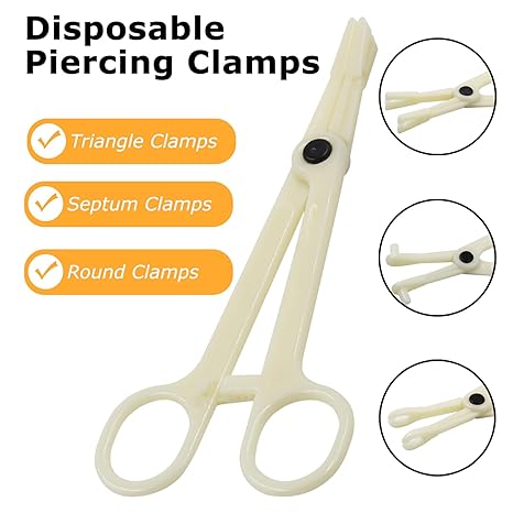 Disposable Piercing Forceps 25pcs