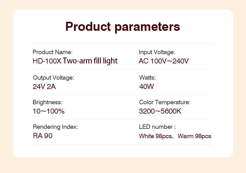 Dual Arm LED Light