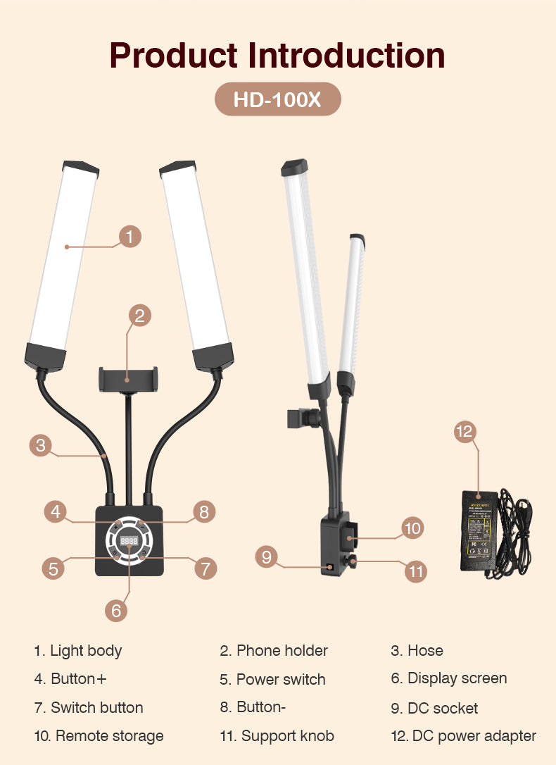 Dual Arm LED Light