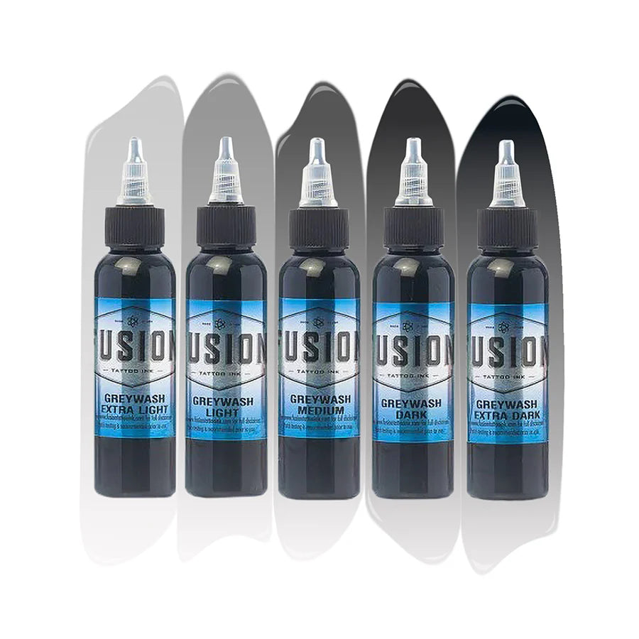 Fusion Ink Greywash Set - 5 Pack – New Orleans Tattoo Supplies