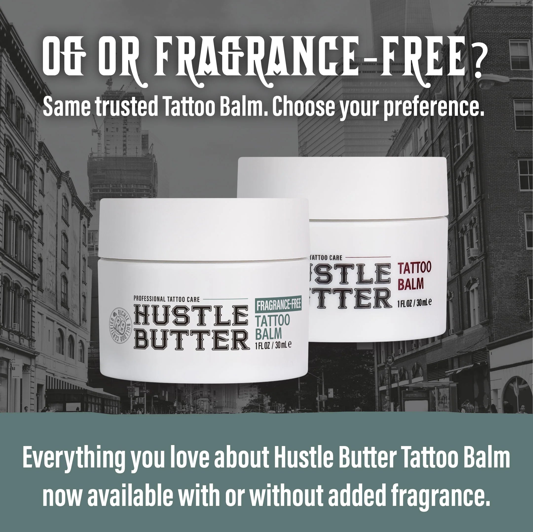 Hustle Butter Fragrance-Free Tattoo Balm