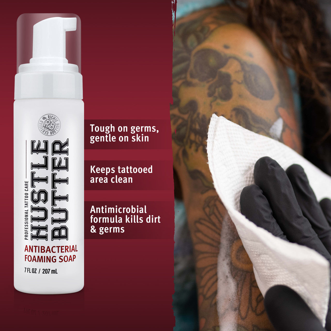 Hustle Bubbles Deluxe: Foaming Soap 7 oz.
