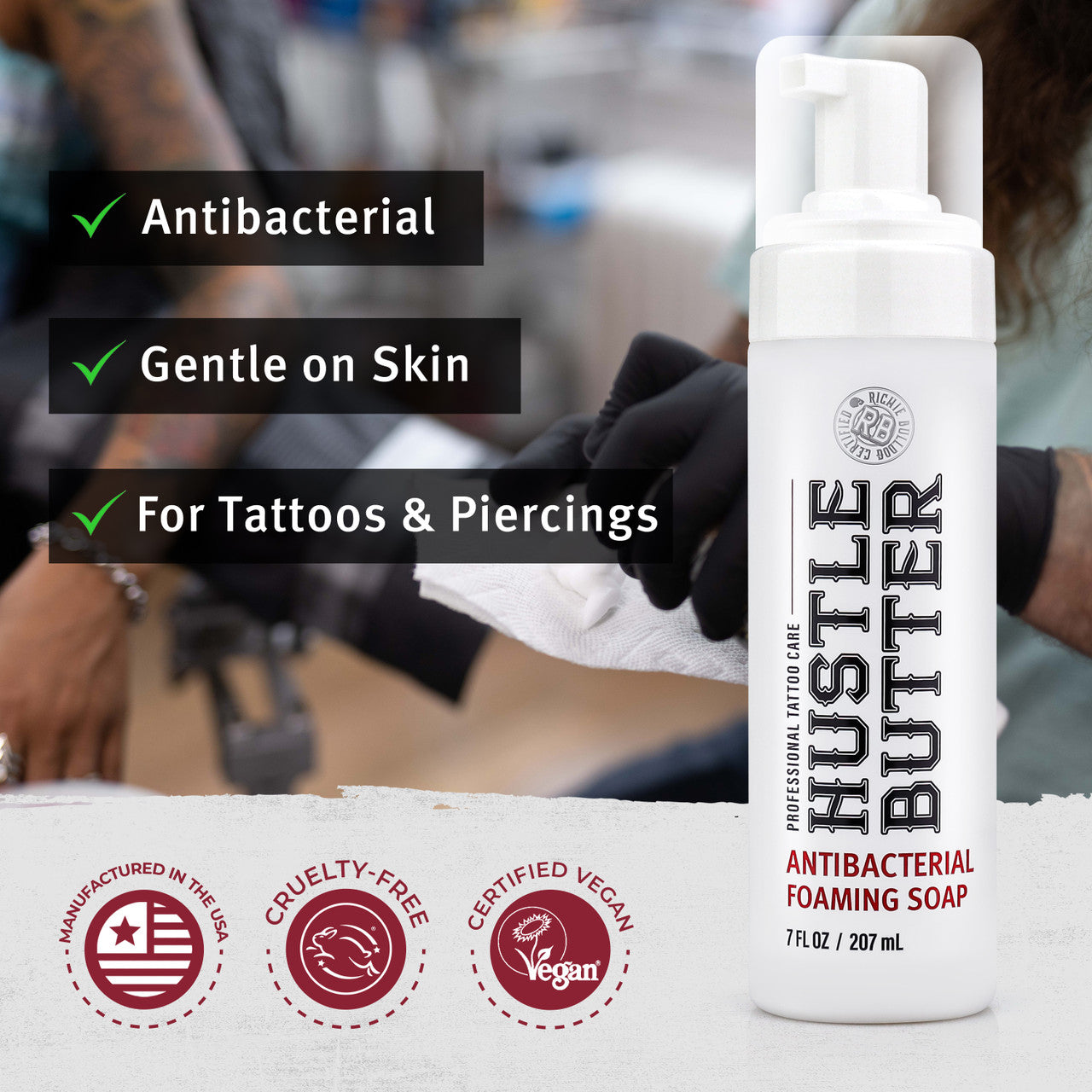 Hustle Bubbles Deluxe: Foaming Soap 7 oz.