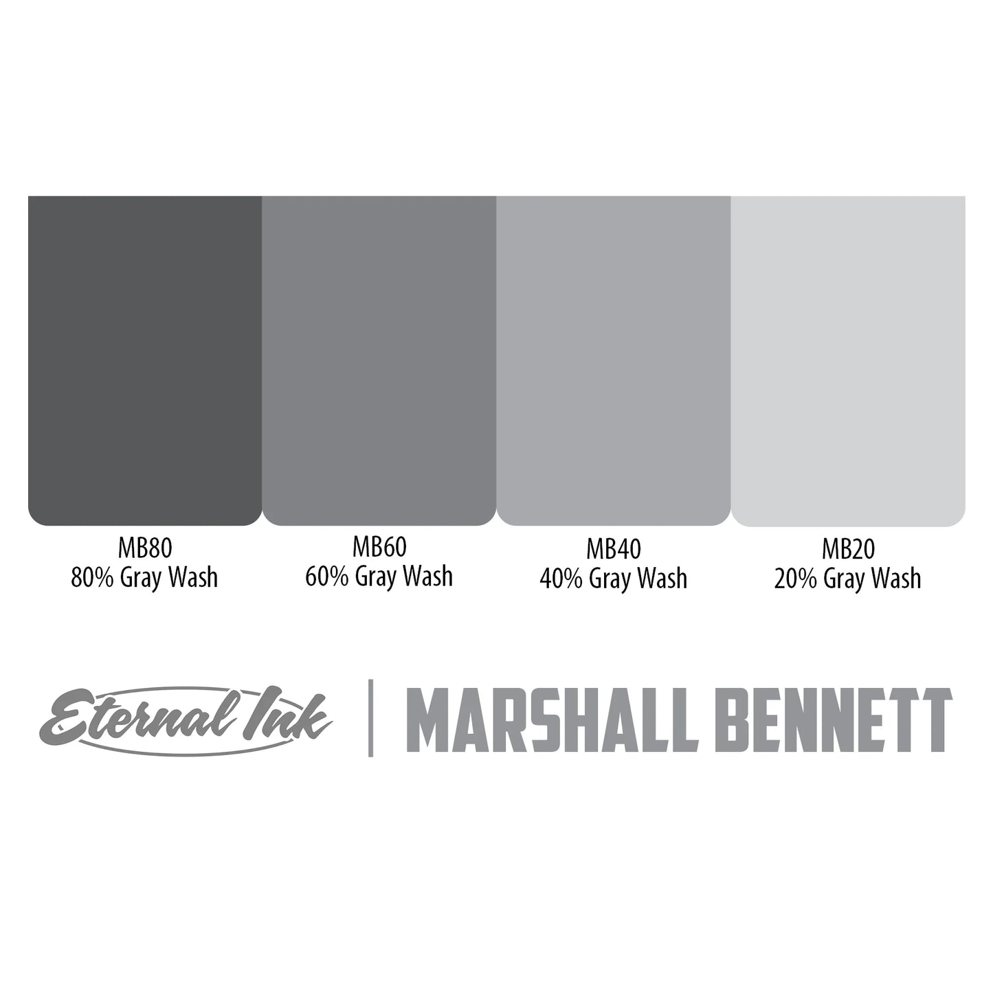 Eternal Ink- Marshall Bennett Gray Wash Set