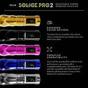 Peak Solice Pro 2 Wireless Tattoo Machine Black