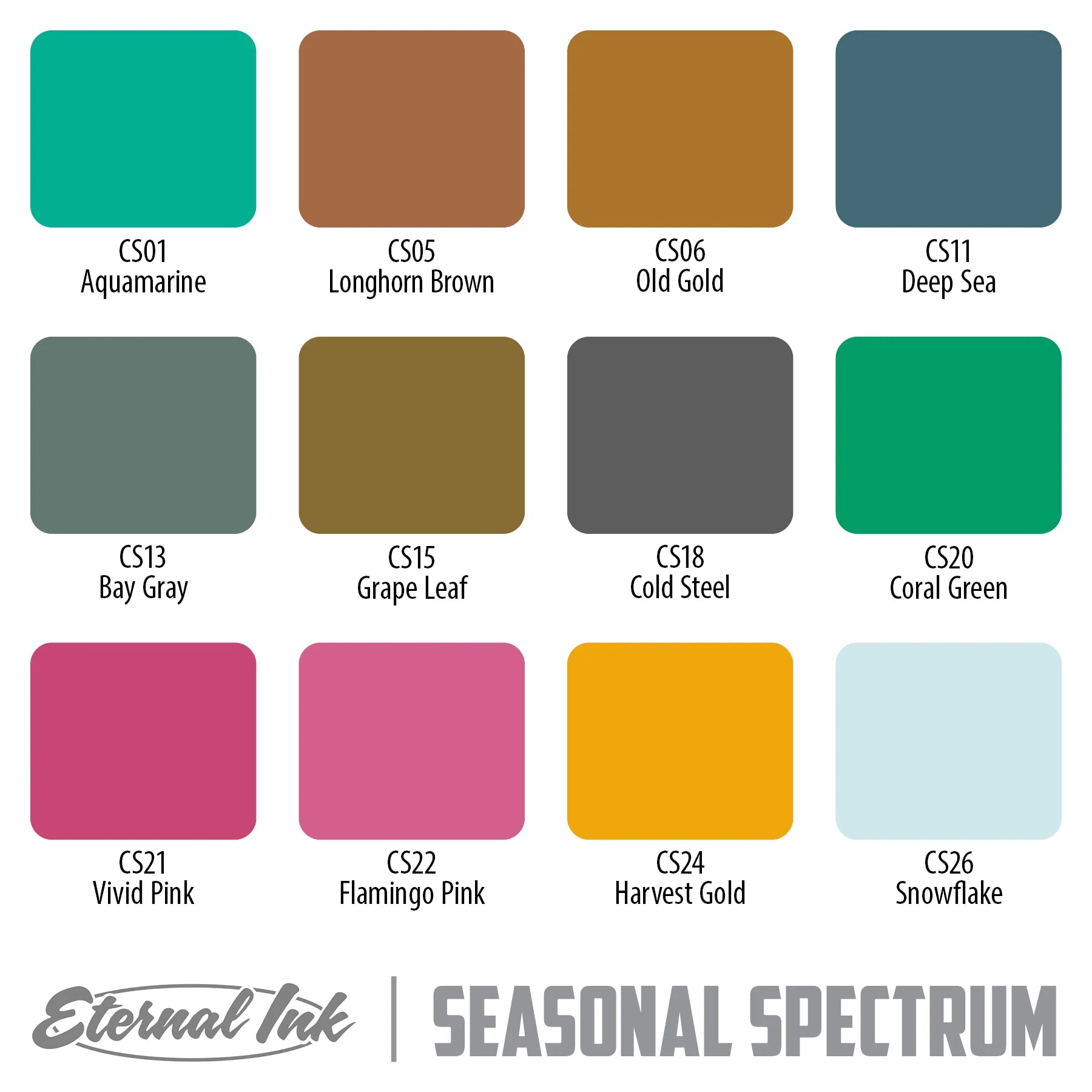 Eternal Tattoo Ink Set - Seasonal Spectrum