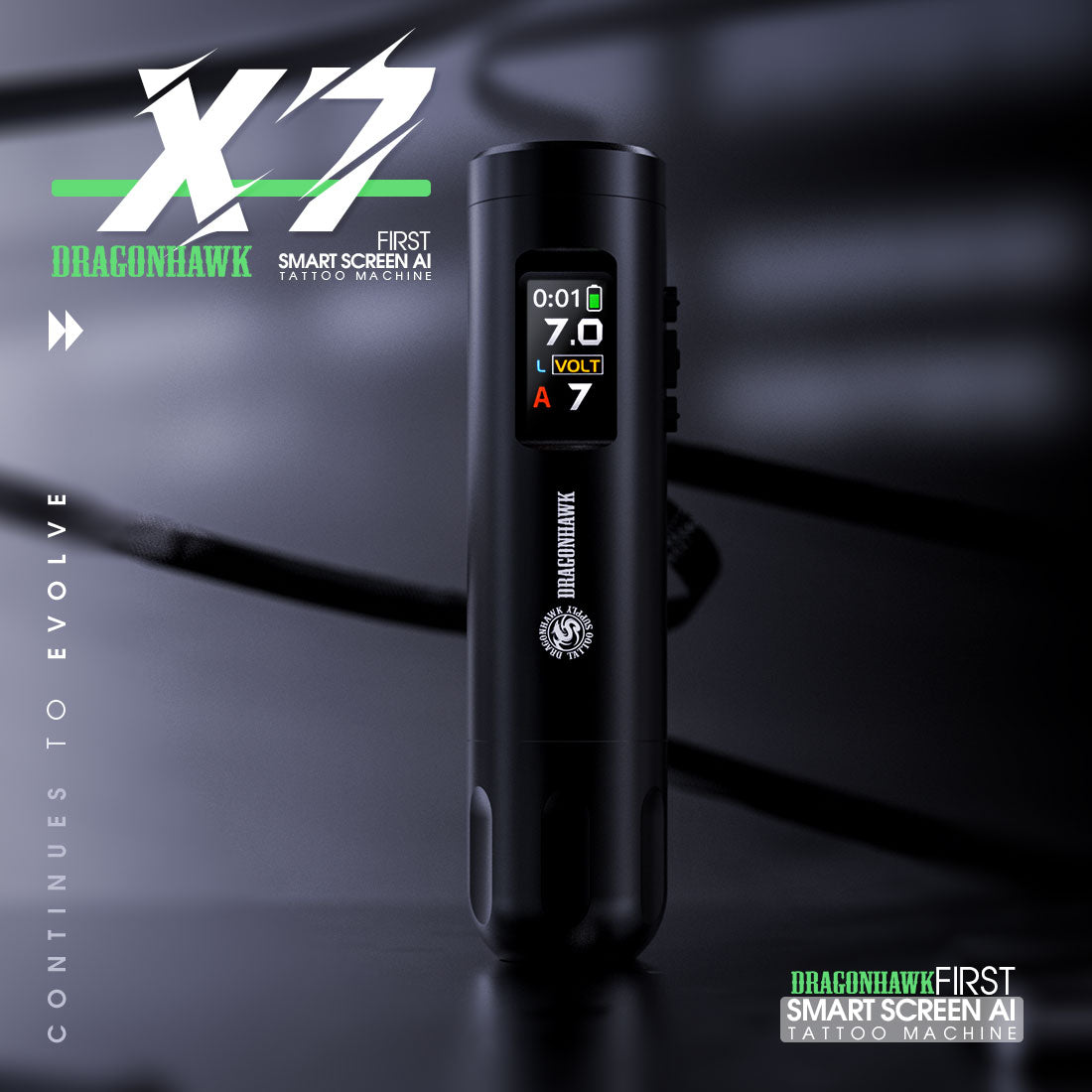 Dragonhawk Mast X7 Wireless Tattoo Pen
