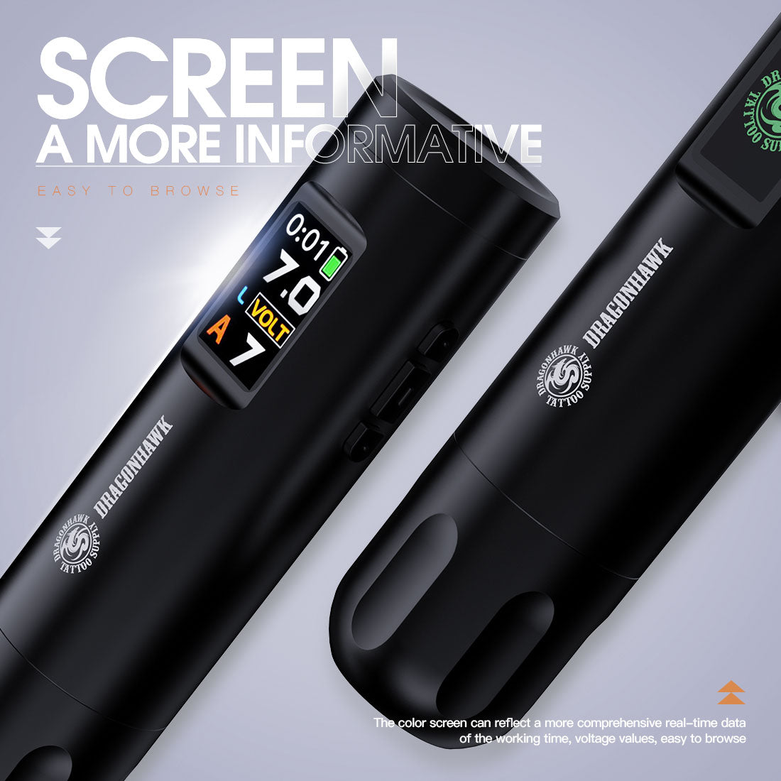 Dragonhawk Mast X7 Wireless Tattoo Pen
