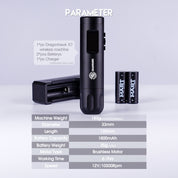 Dragonhawk Mast X7 Wireless Tattoo Pen