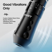 Dragonhawk Wireless Tattoo Pen Machine 2.5-4.5MM Strokes Length | Mast Flip 4 Pro
