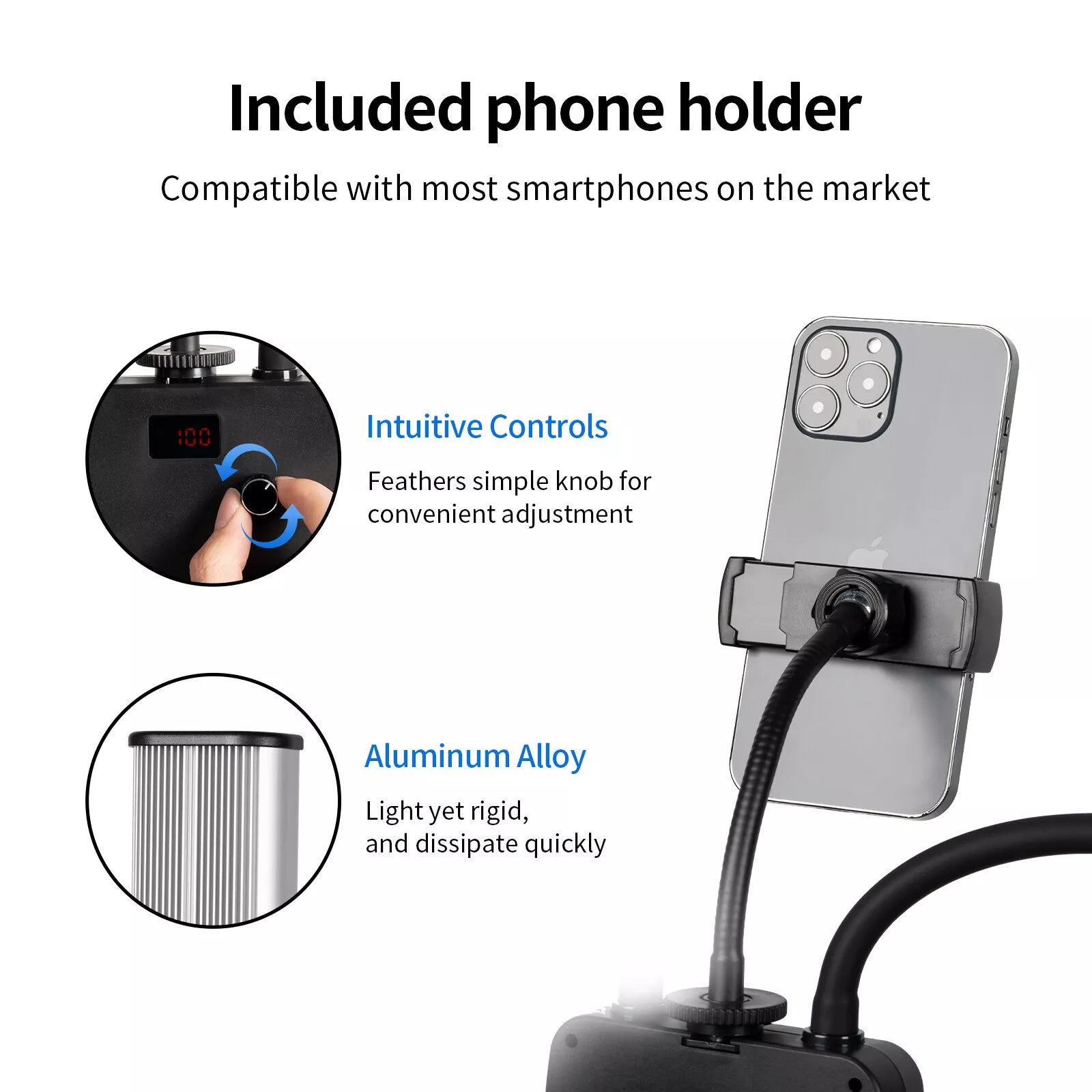 LED Double Flexible Arm Light