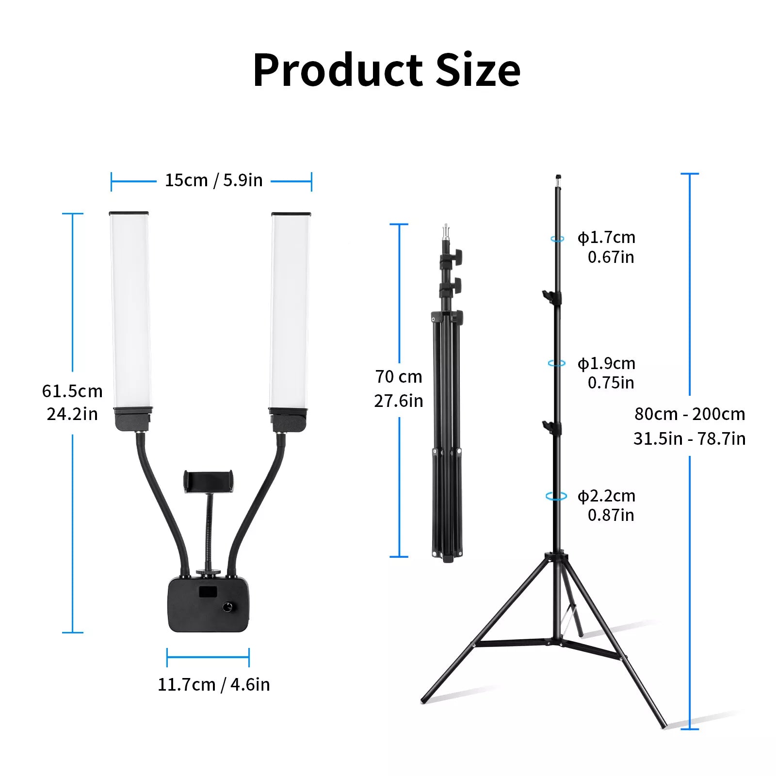 LED Double Flexible Arm Light