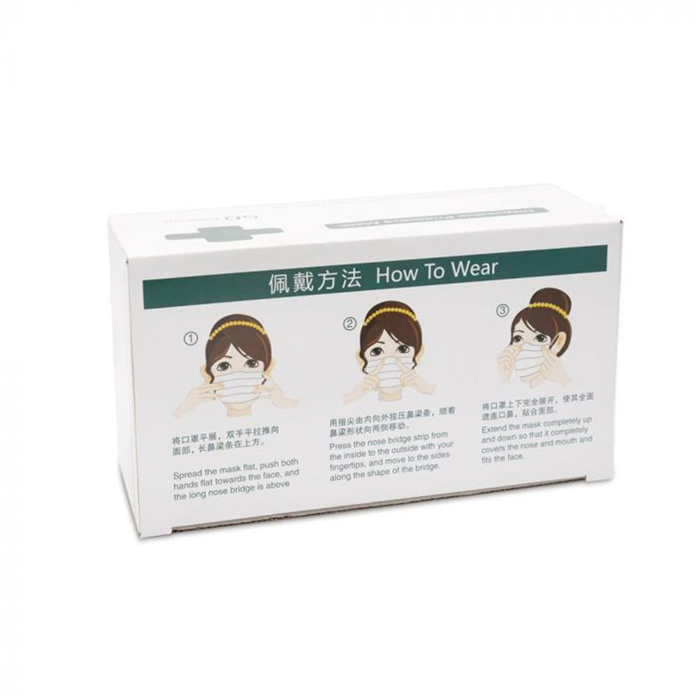 Blue Disposable Face Masks - Box of 50
