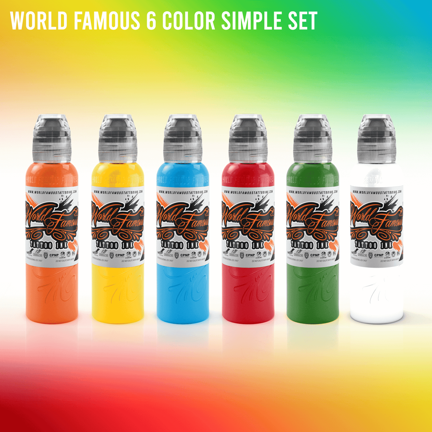 World Famous 6 Color Simple Set - 1oz.