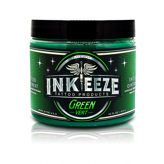 INK-EEZE Green Vert Tattoo Ointment- 16oz