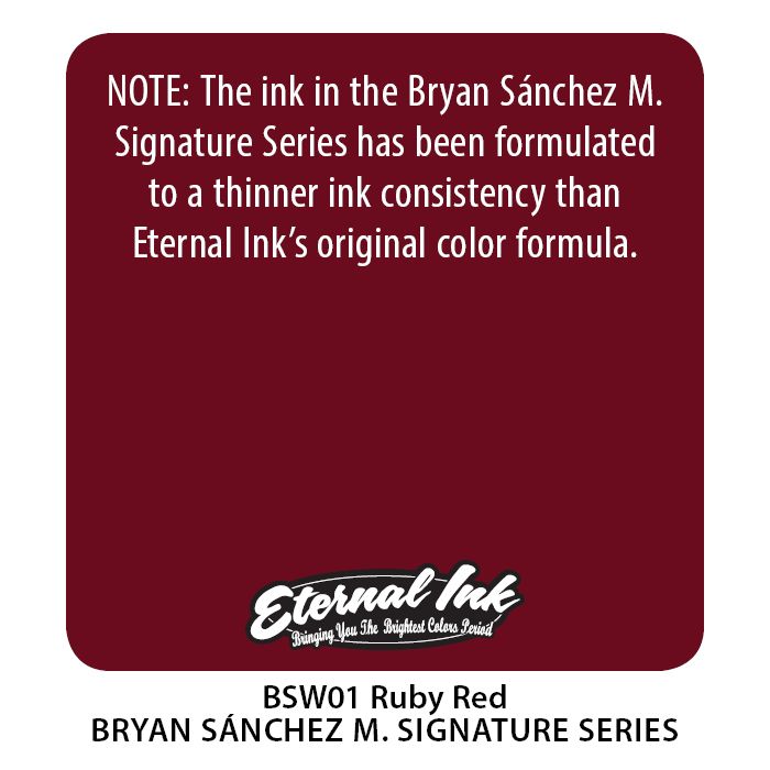Eternal Tattoo Ink - Bryan Sanchez M. Watercolor Ink Set